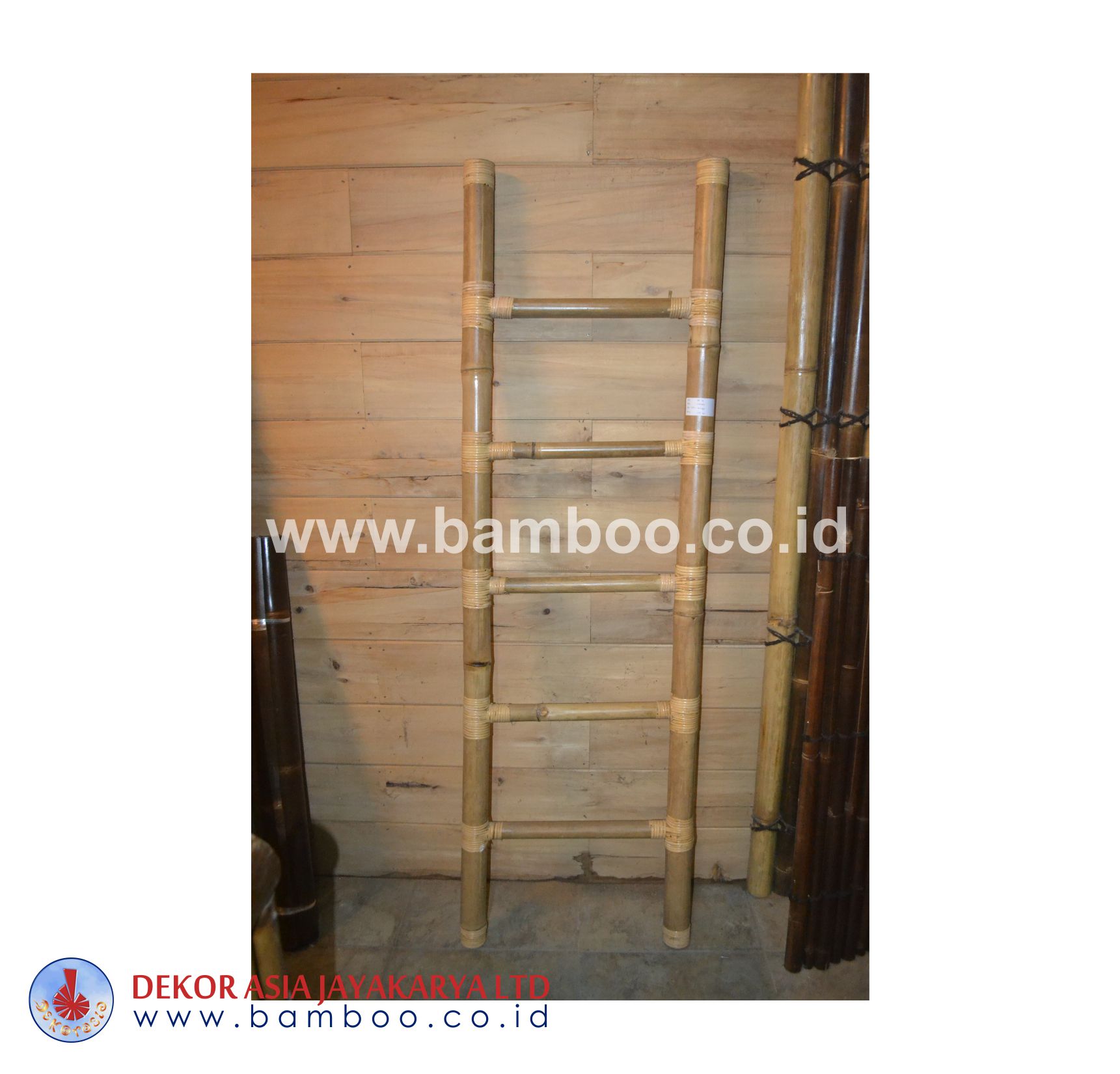 Natural Bamboo Ladder 5 Rungs
